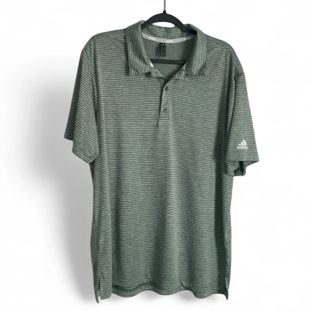 Adidas Golf Men’s Feeder Stripe Polo Shirt XL Green